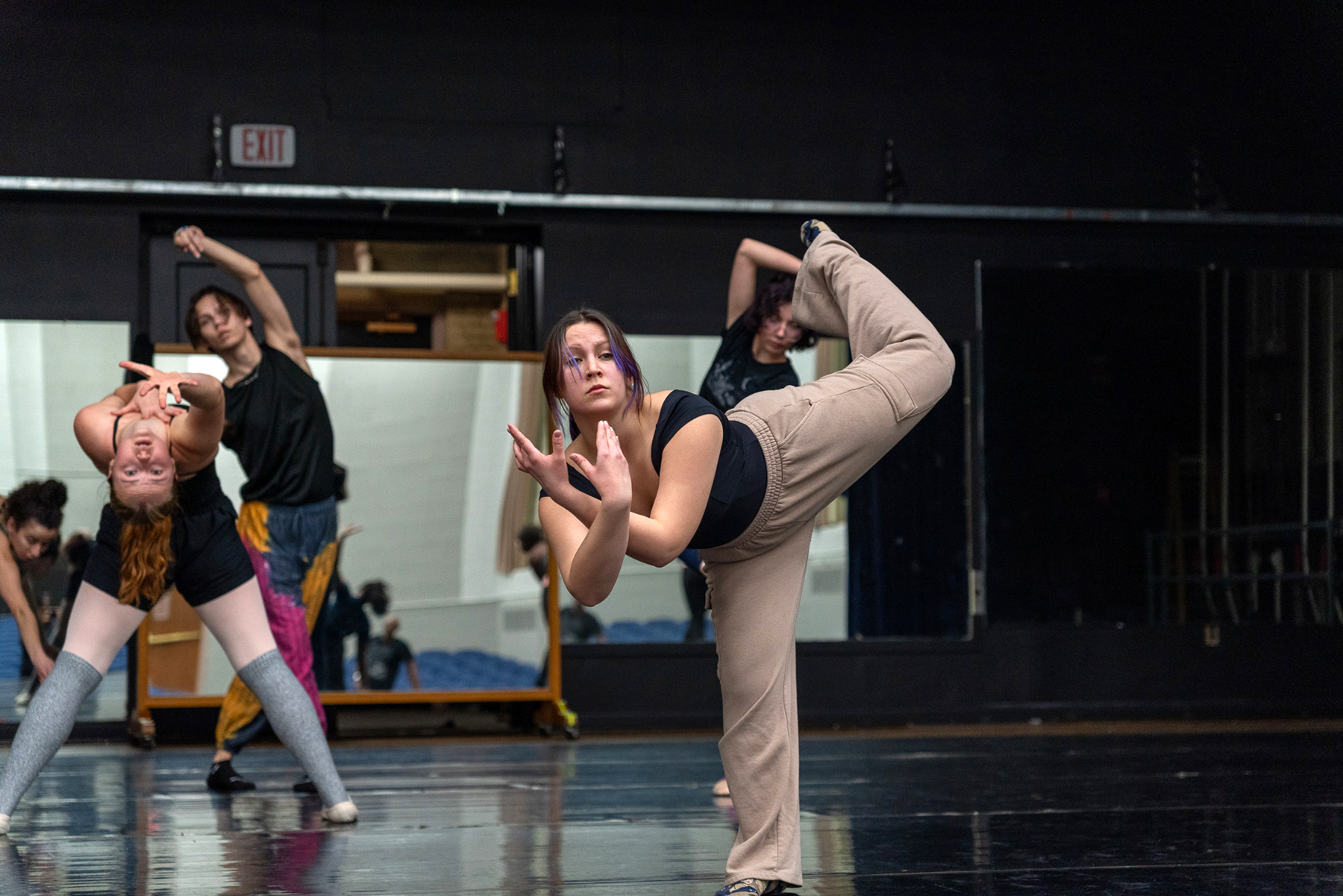 Dancers fine tune moves for Phoenix performance.