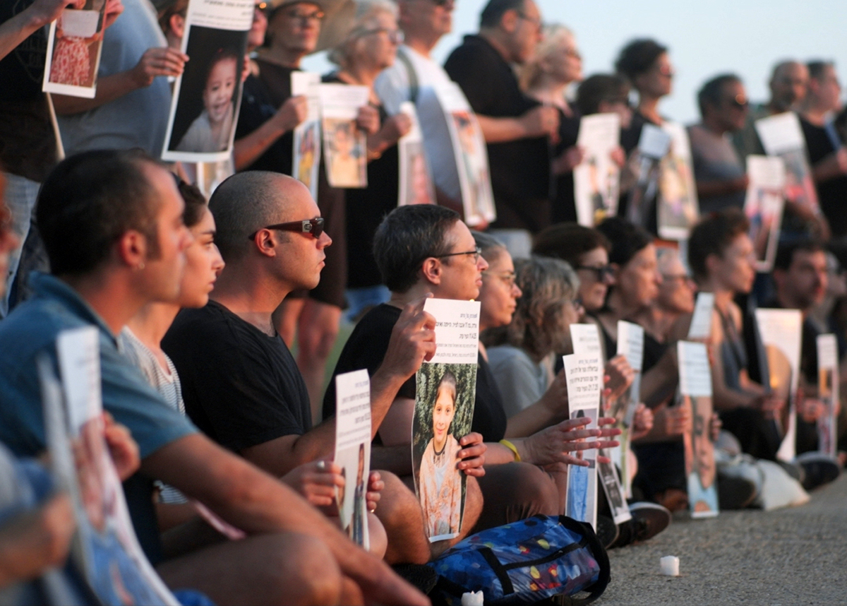 Photo of a group at a vigil.